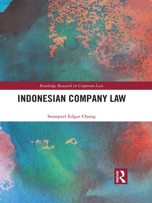 cover image of Indonesian Company Law